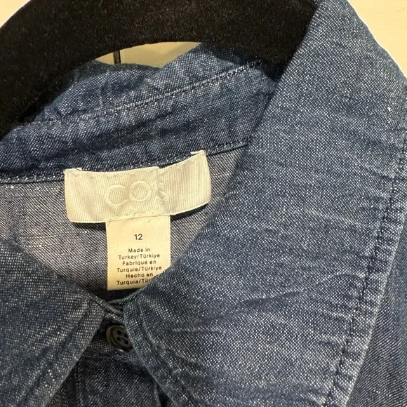 COS Denim Blue Midi Dress - Picture 2 of 5